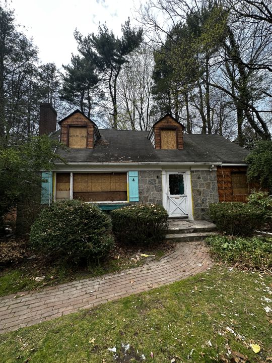 Rear of the existing house.